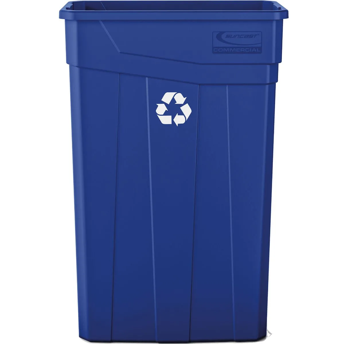 23 Gallon Resin Slim Trash Can - Gray