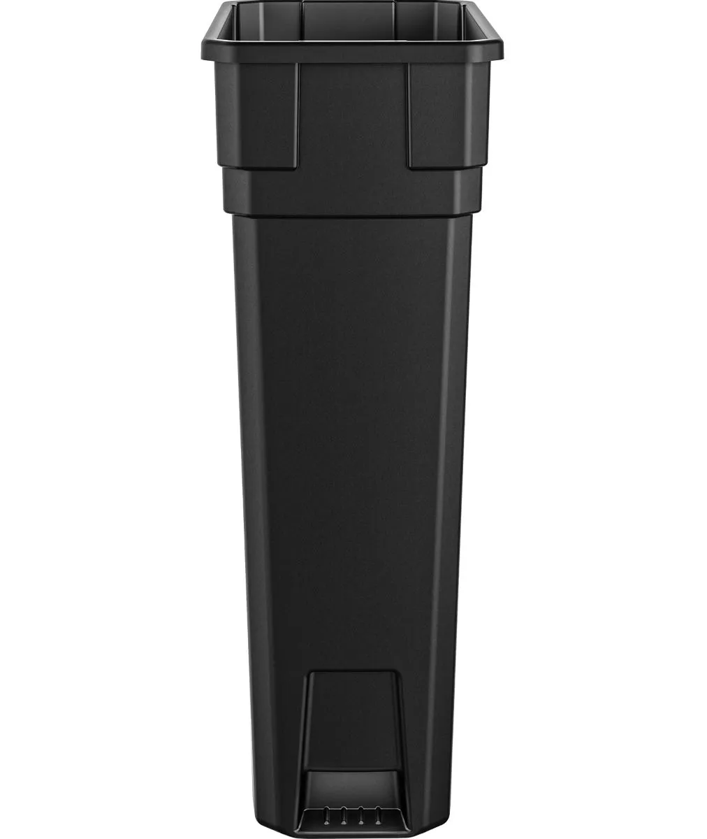23 Gallon Resin Slim Trash Can - Gray