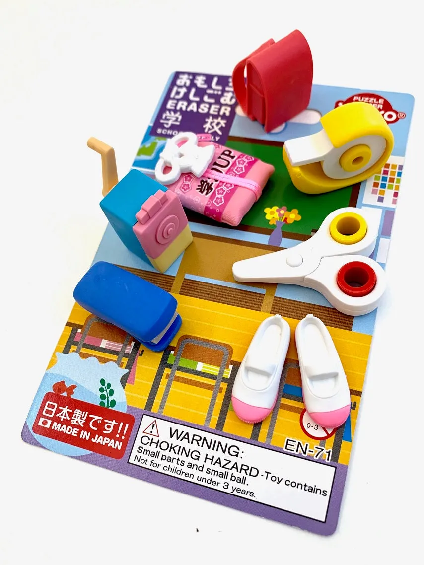 383421 IWAKO SCHOOL ERASER CARD-SINGLE