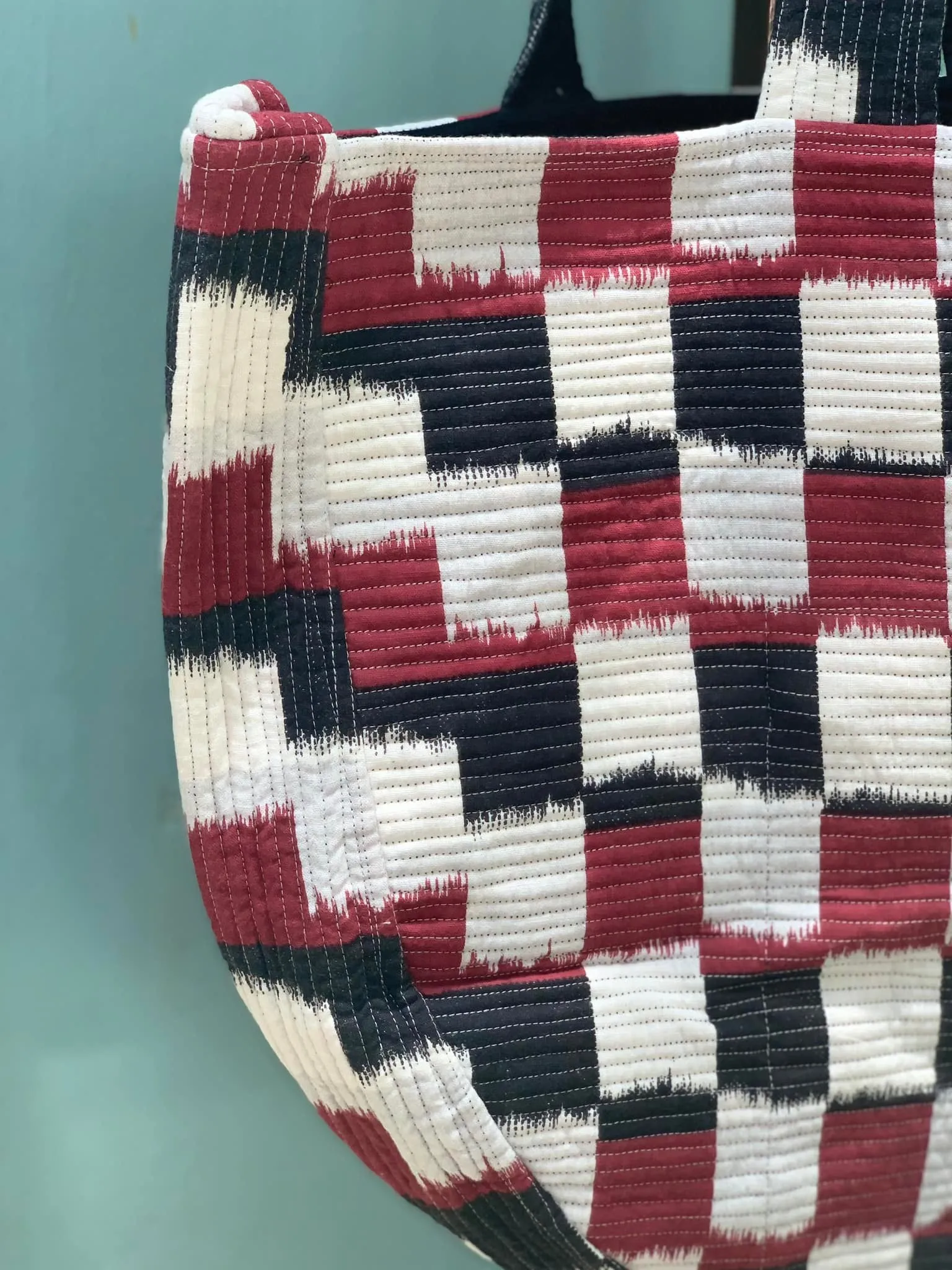 7.19 Suzani Quilted Totes-The Ruby