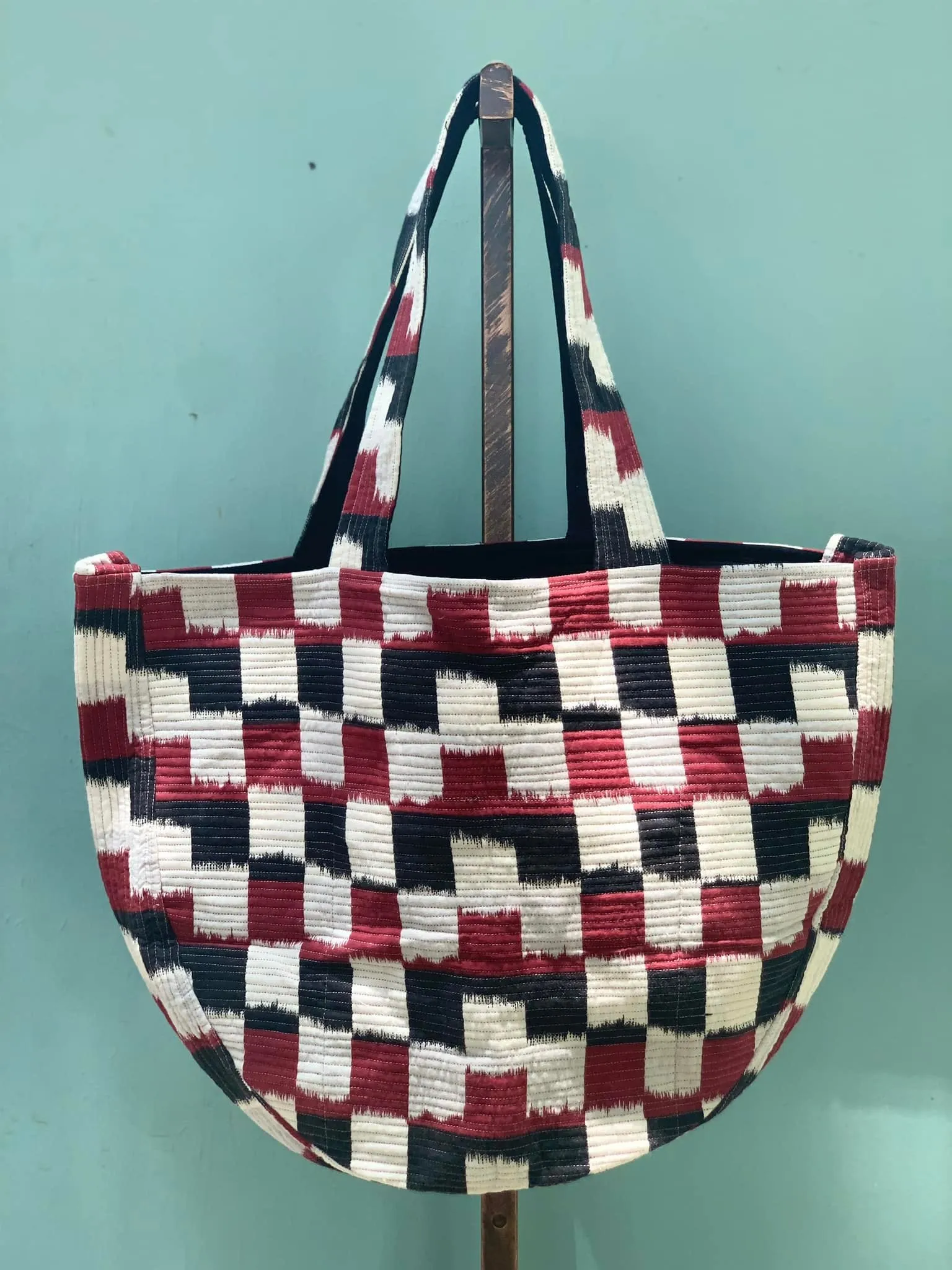 7.19 Suzani Quilted Totes-The Ruby