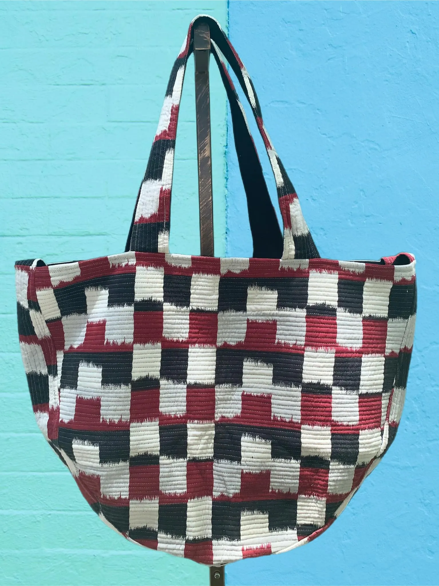 7.19 Suzani Quilted Totes-The Ruby