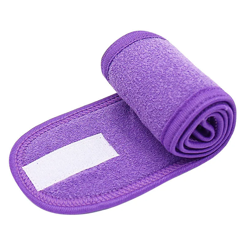 Adjustable wide headband for yoga spa makeup and showers