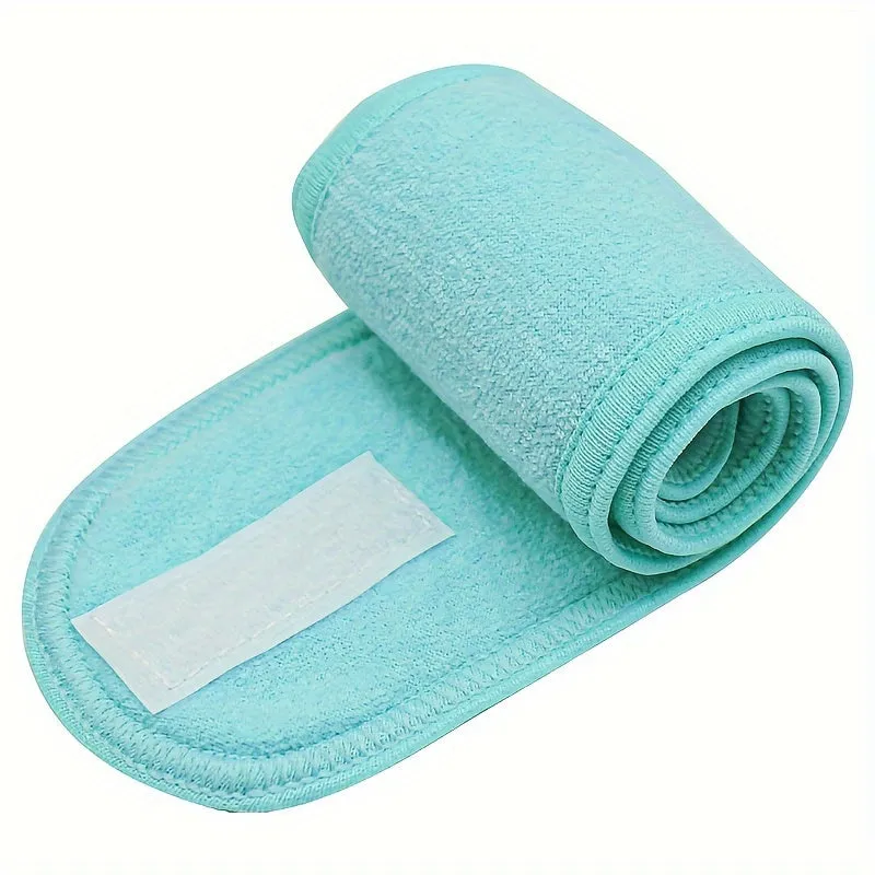 Adjustable wide headband for yoga spa makeup and showers
