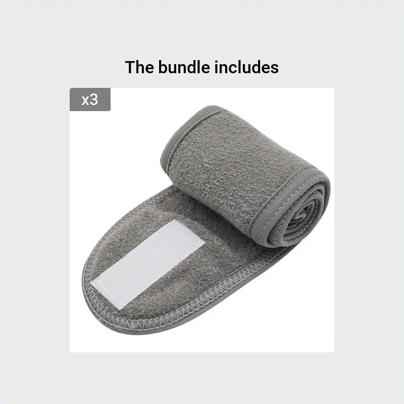 Adjustable wide headband for yoga spa makeup and showers