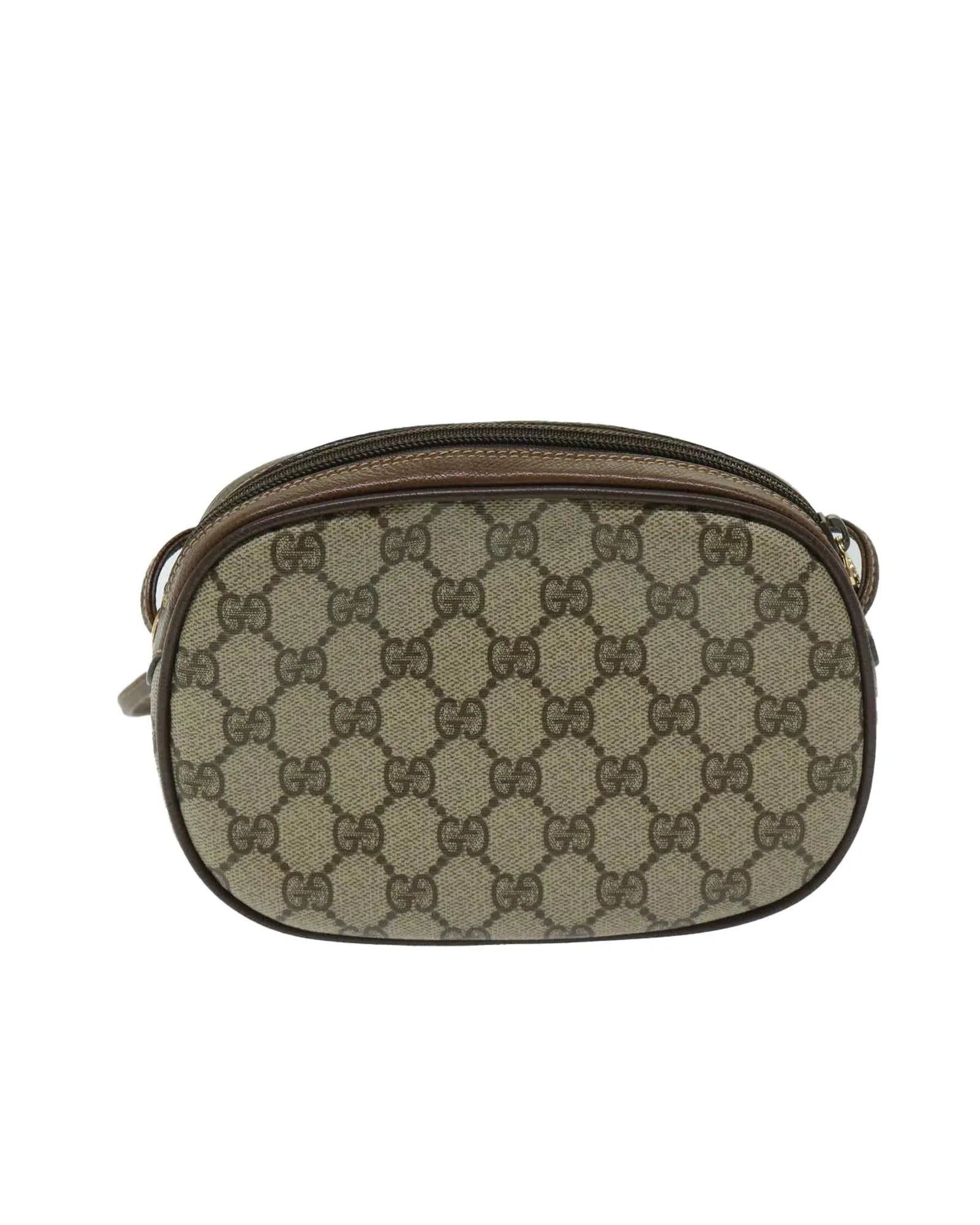 Beige GG Supreme Shoulder Bag with Web Details