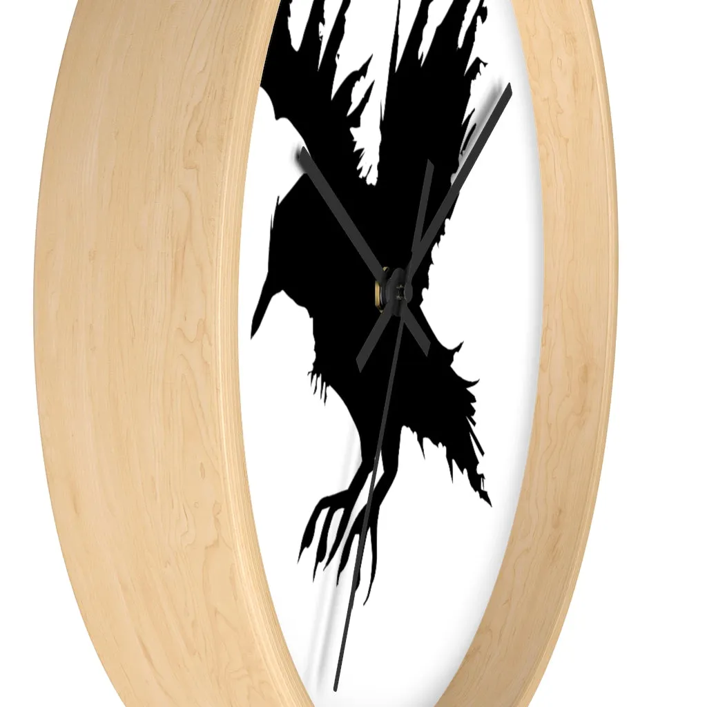 Black Crow Wall clock