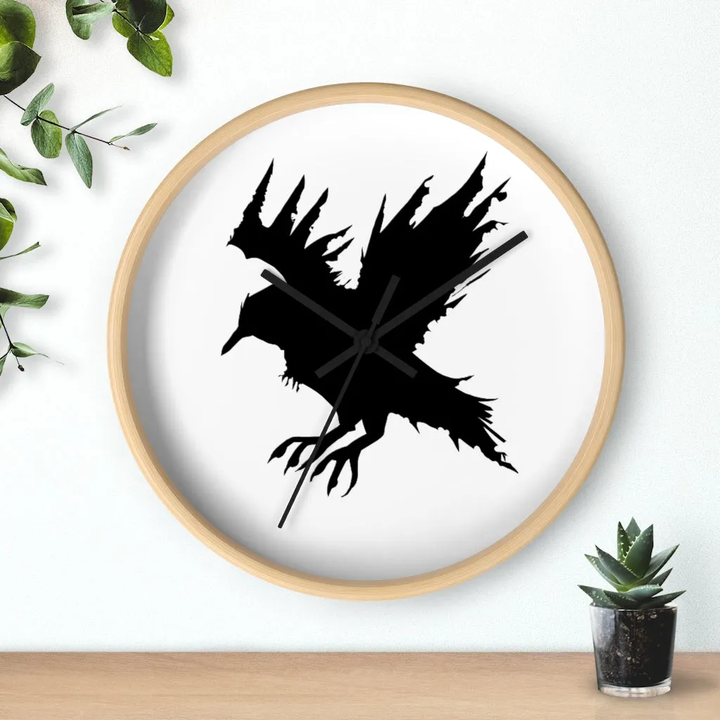 Black Crow Wall clock