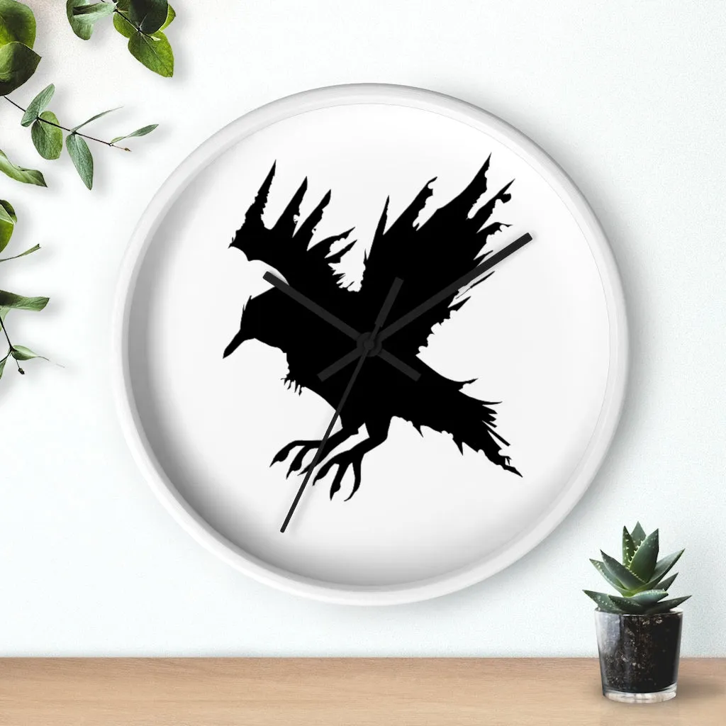 Black Crow Wall clock