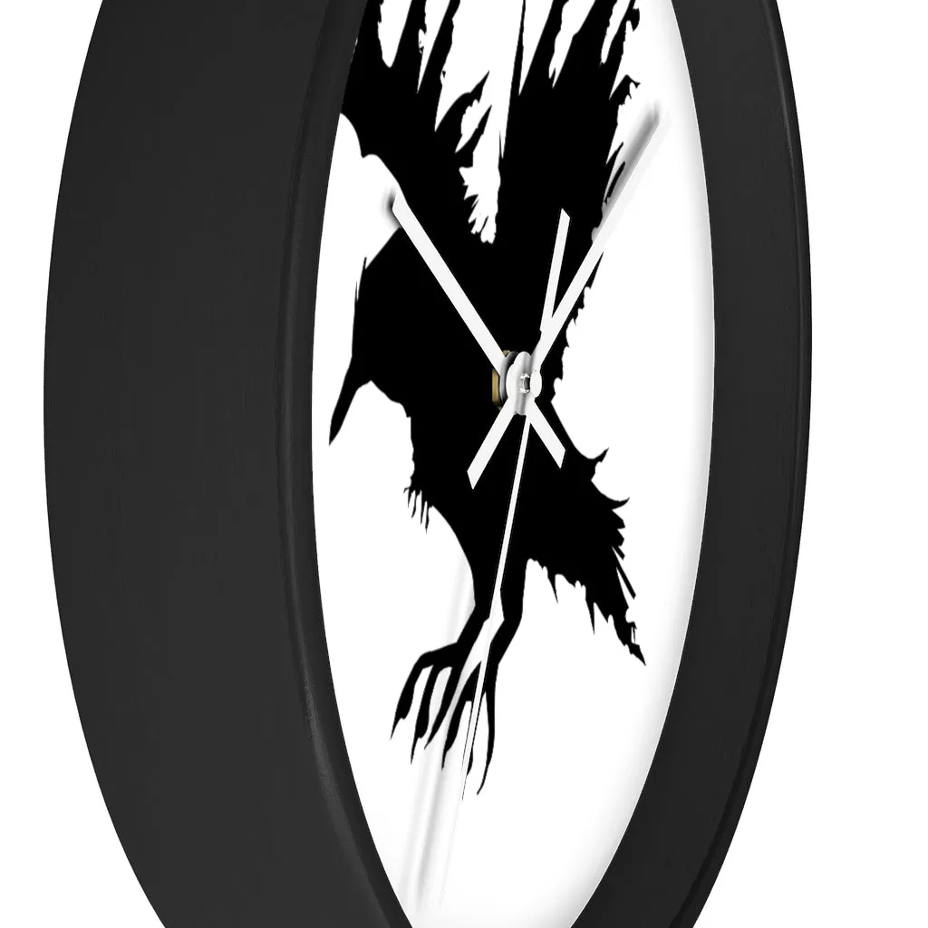 Black Crow Wall clock