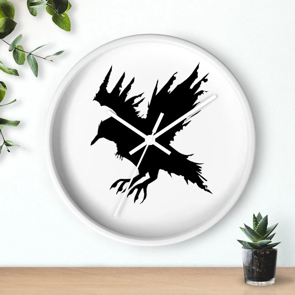 Black Crow Wall clock