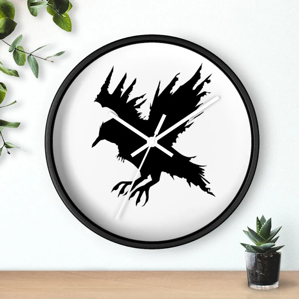 Black Crow Wall clock