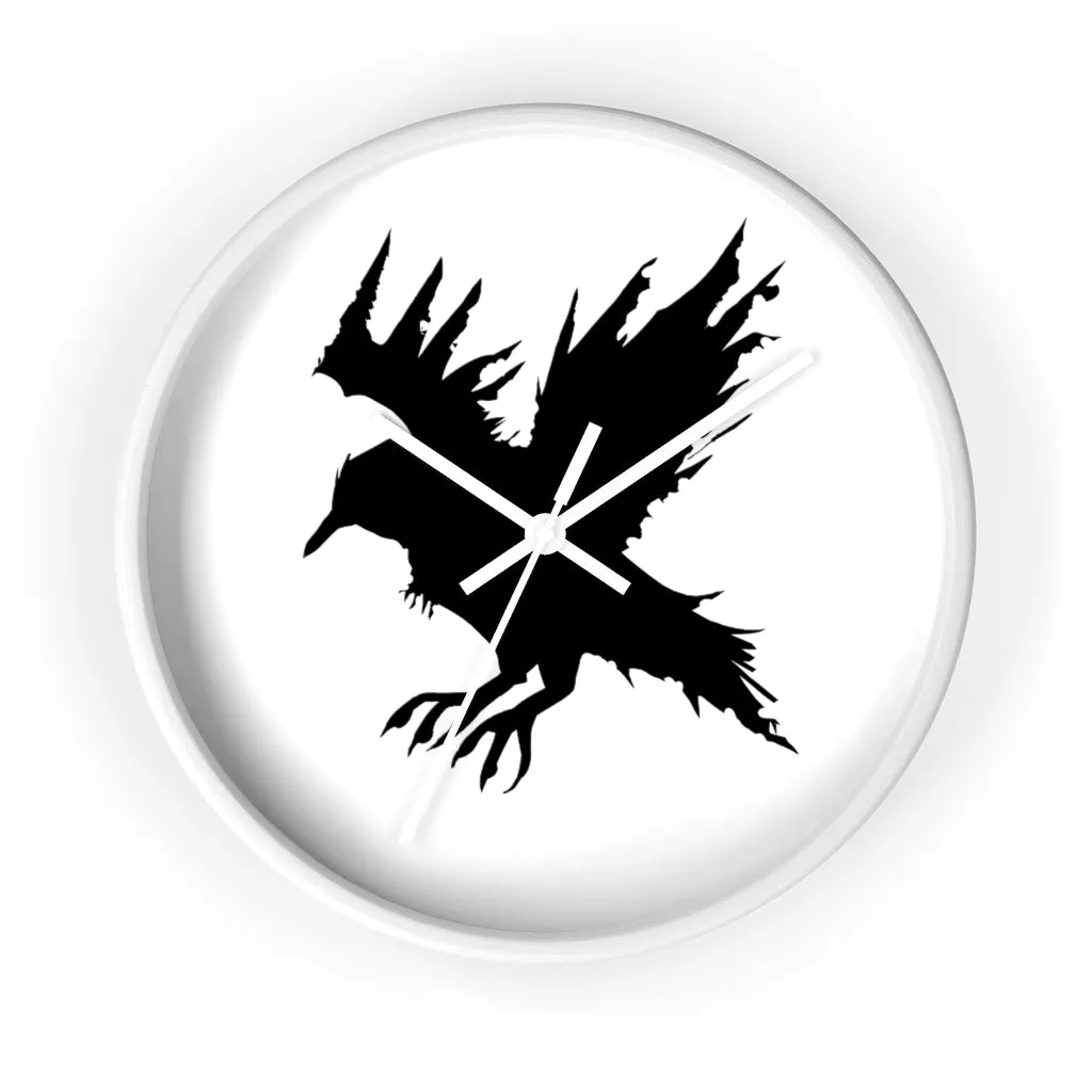 Black Crow Wall clock