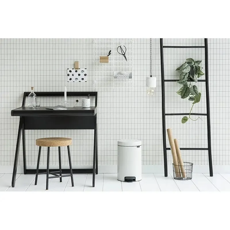 Brabantia NewIcon Pedal Bin 12L - Fresh White
