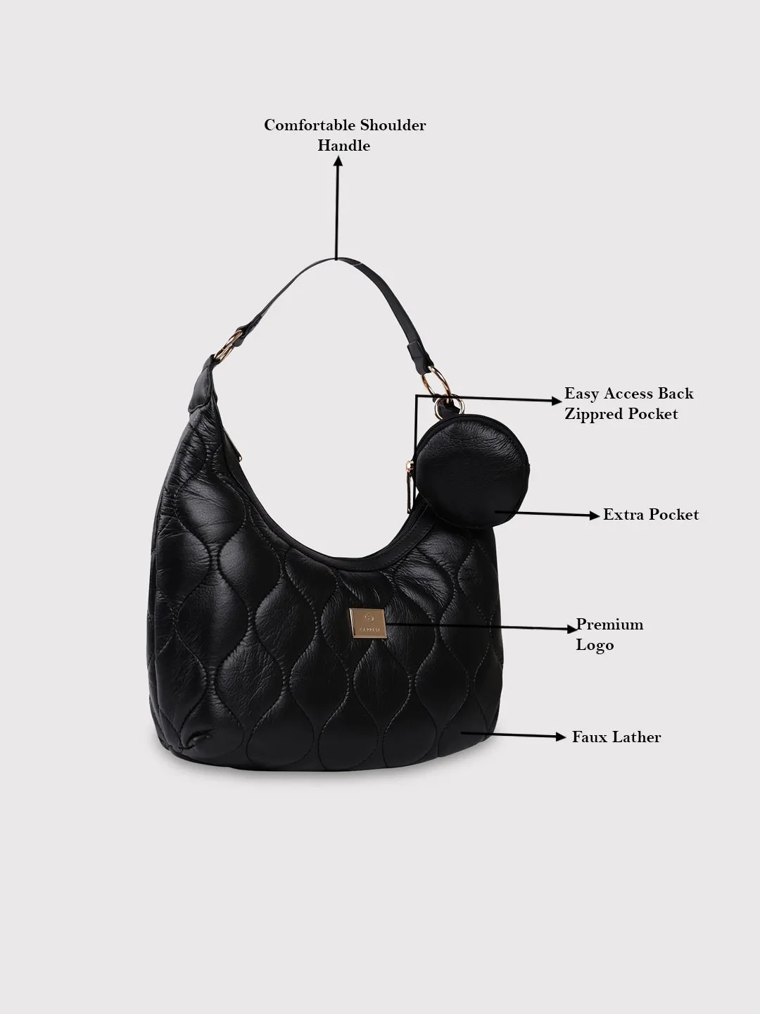 Briar Hobo Medium Black