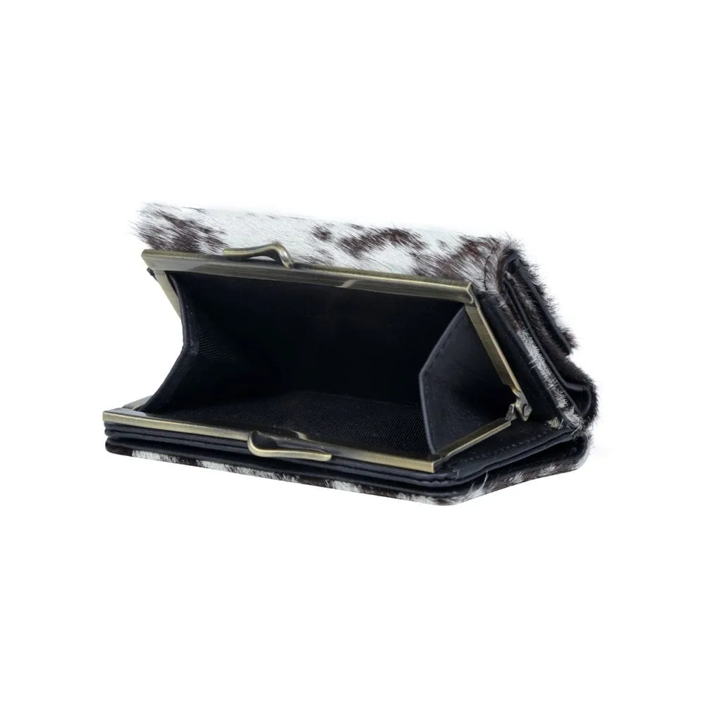 Brook Cow Patterned Leather Wallet by Myra