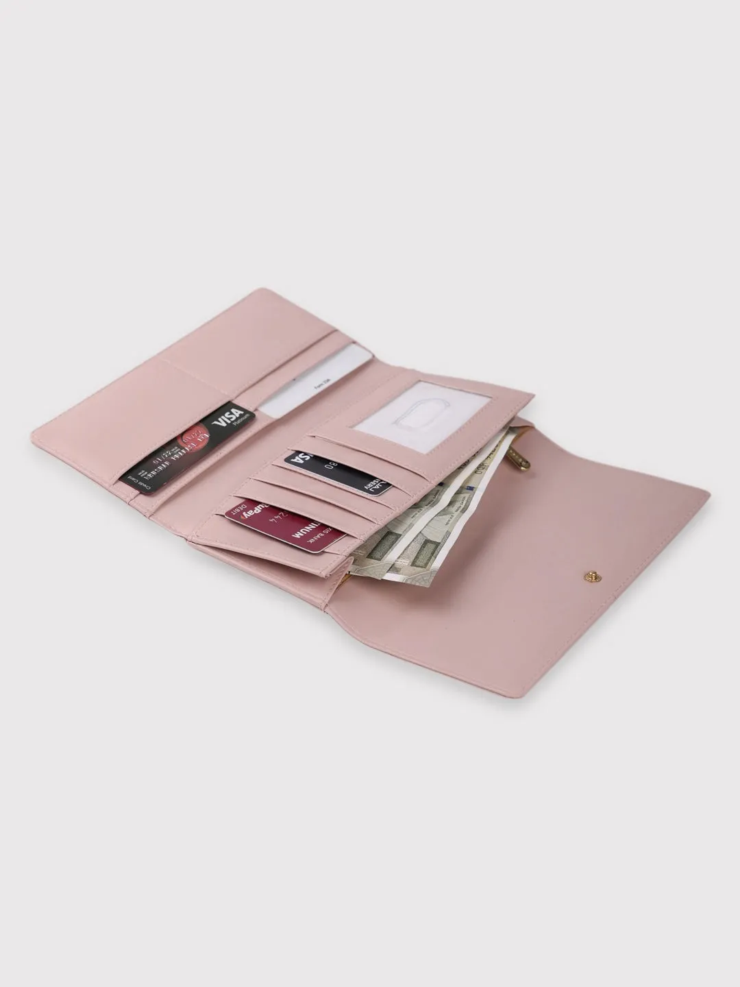 Caprese Kyle Falpover Wallet Medium Soft Pink