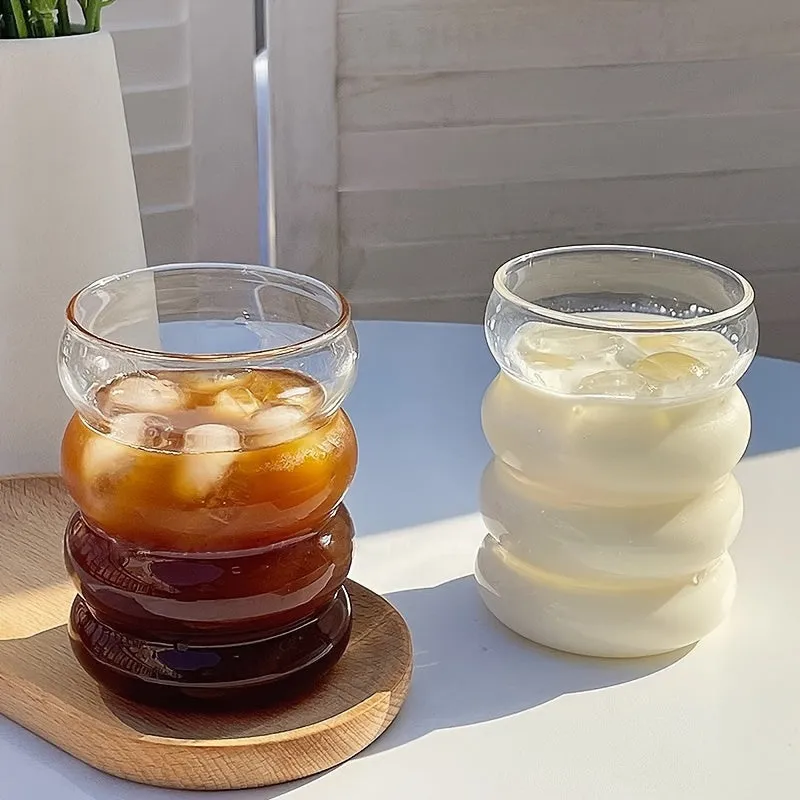 Catthemed Drinking Glasses with Straws 300ml  Perfect Gift
