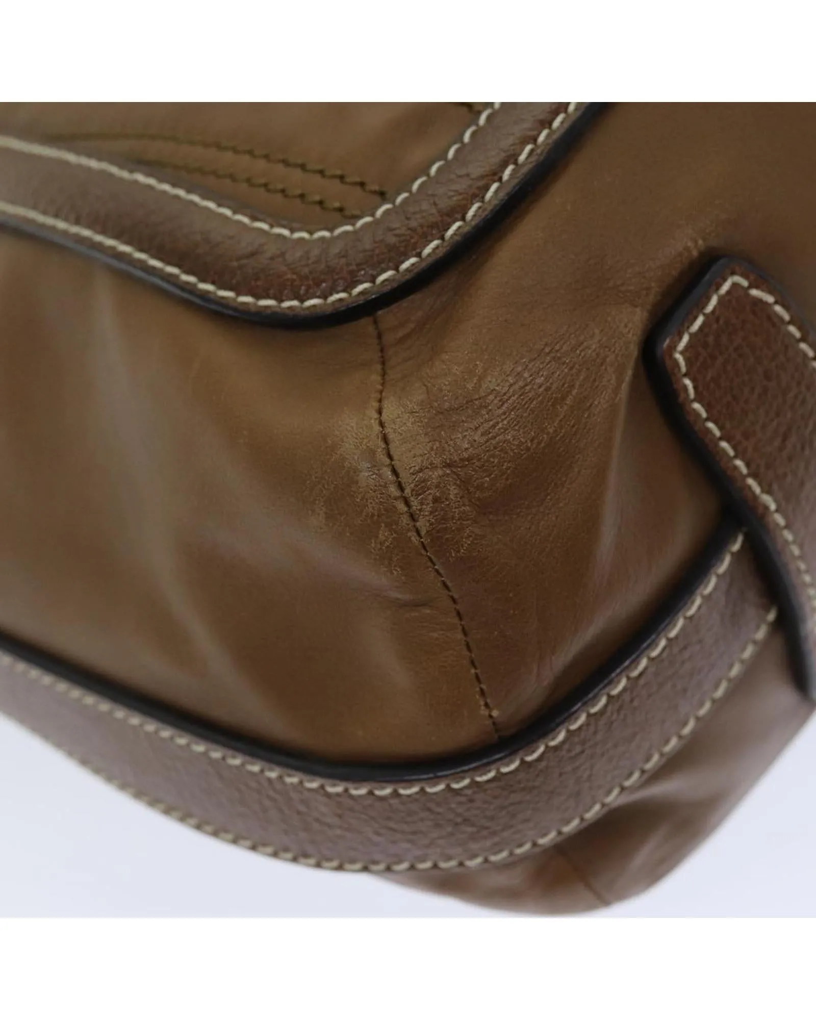 CELINE Cabas Phantom Tote Brown Leather Handbag