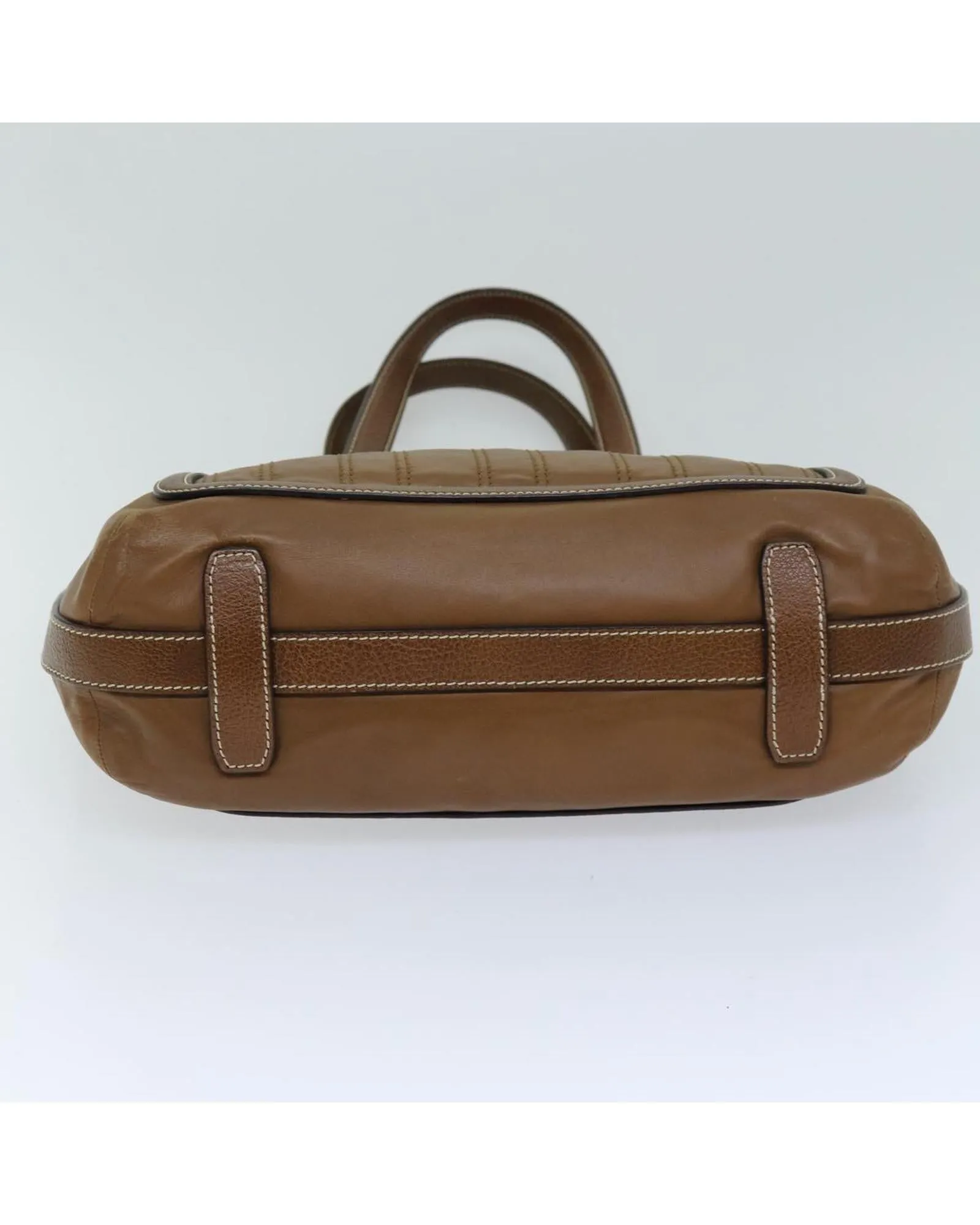 CELINE Cabas Phantom Tote Brown Leather Handbag
