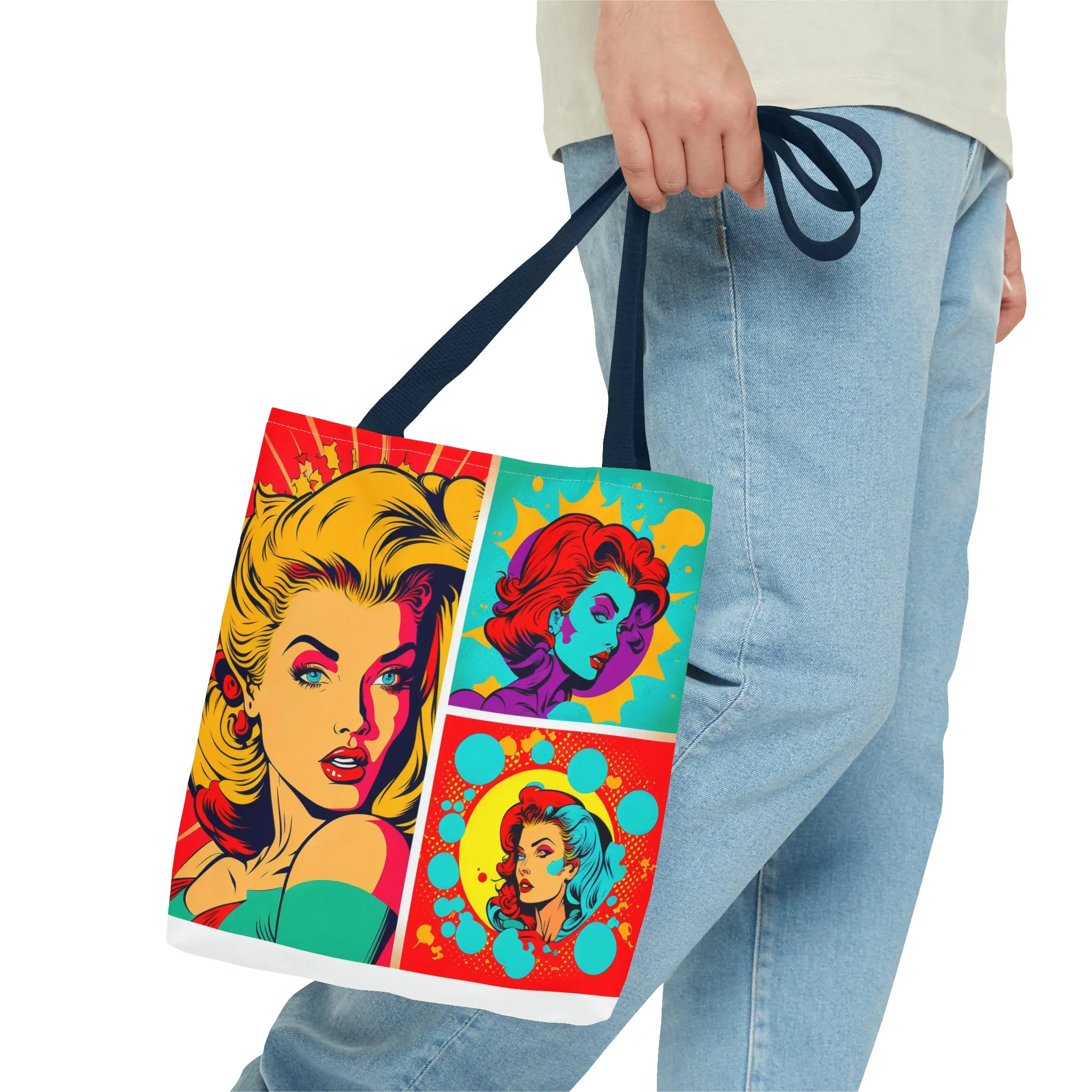 Comic girl Tote Bag