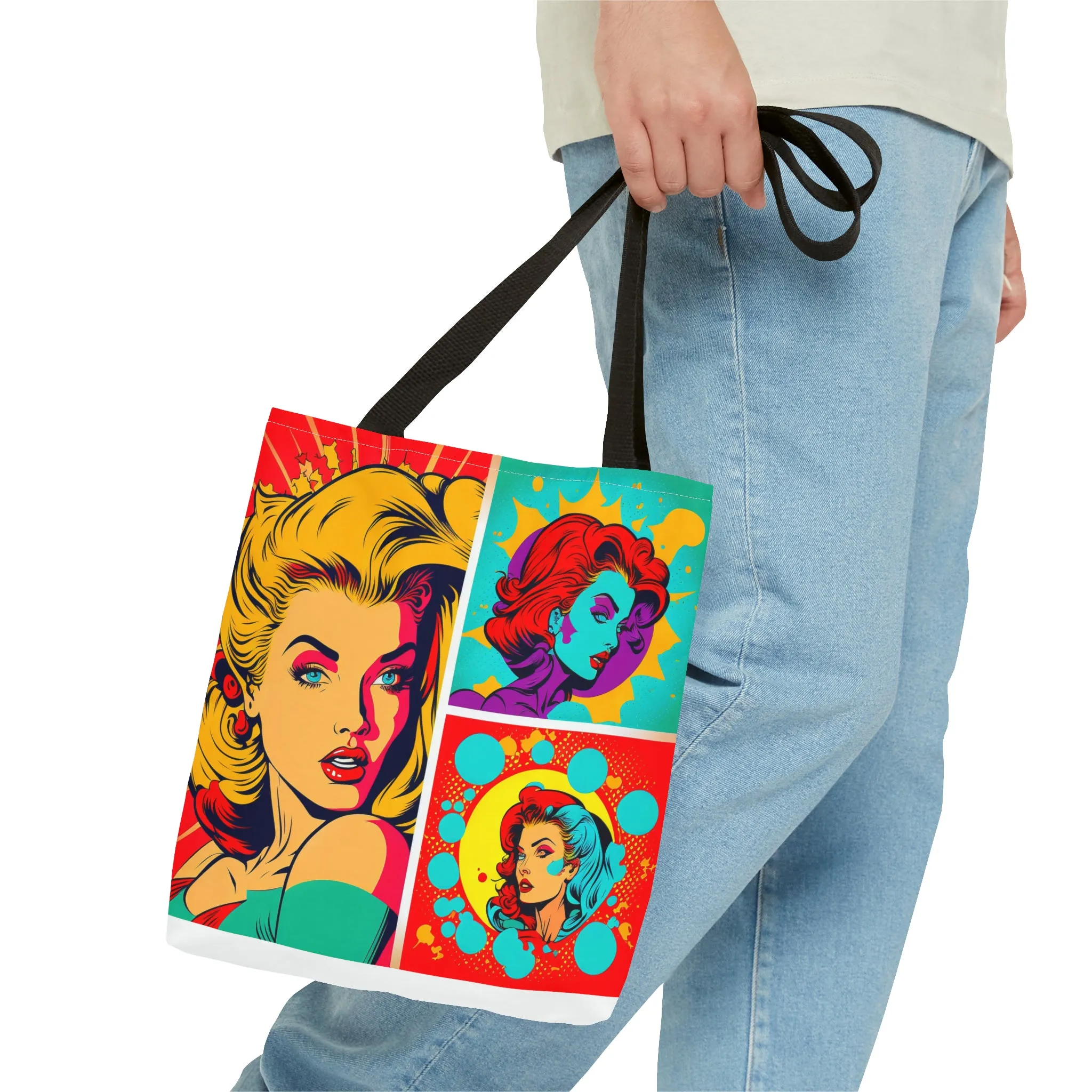 Comic girl Tote Bag