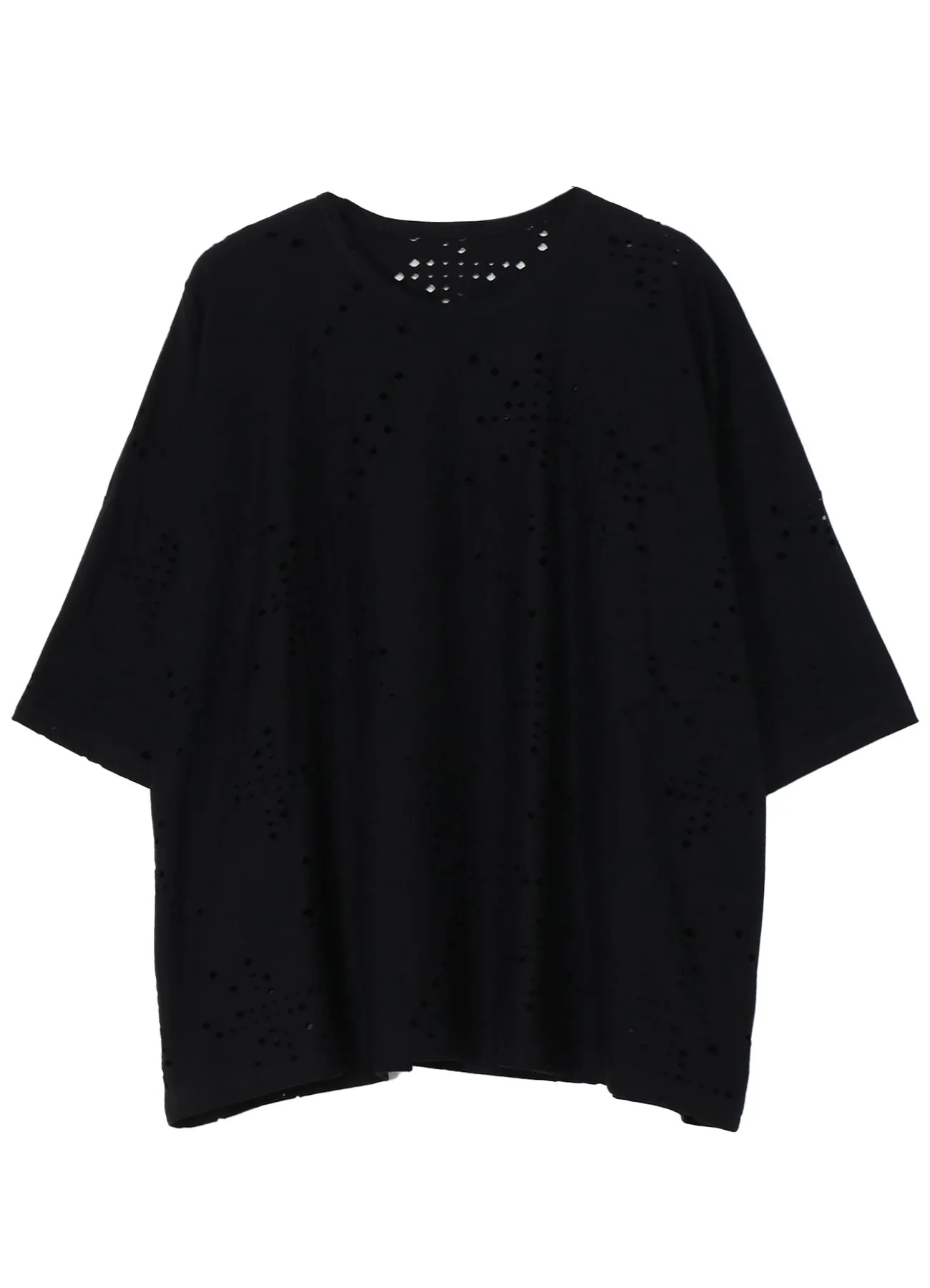 COTTON JERSEY HOLE DESIGN BIG T