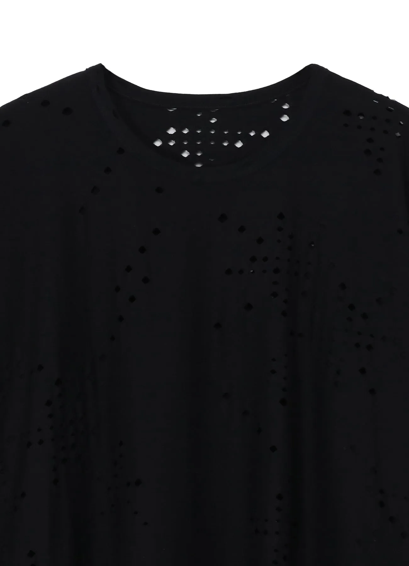 COTTON JERSEY HOLE DESIGN BIG T