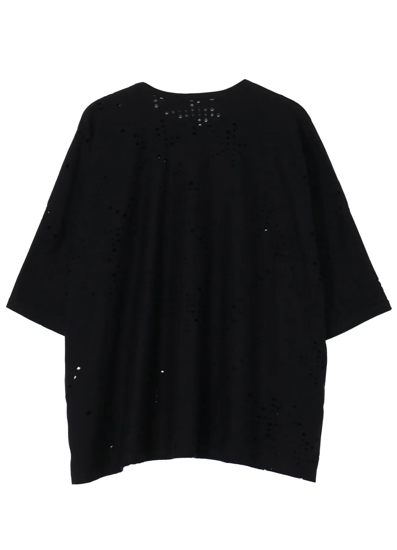 COTTON JERSEY HOLE DESIGN BIG T