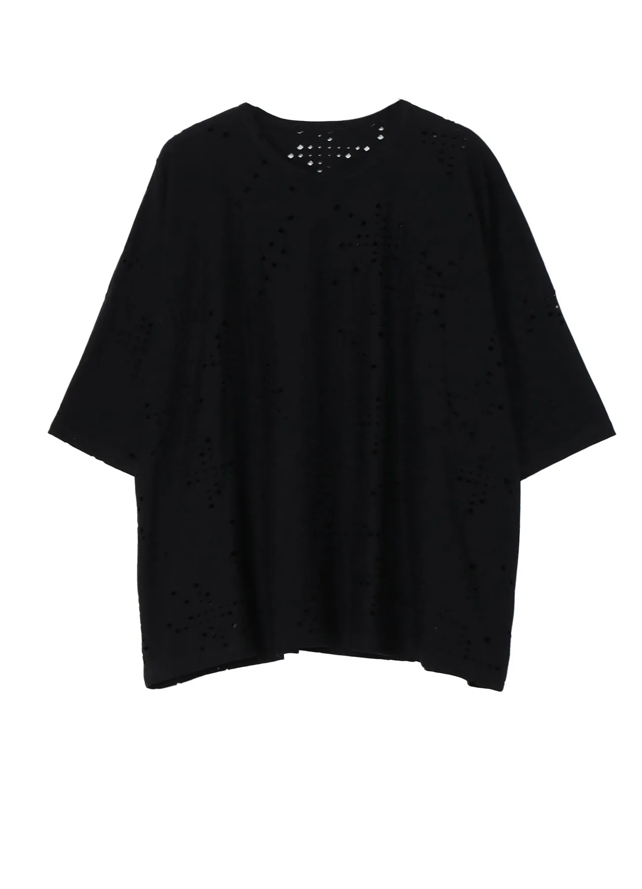 COTTON JERSEY HOLE DESIGN BIG T