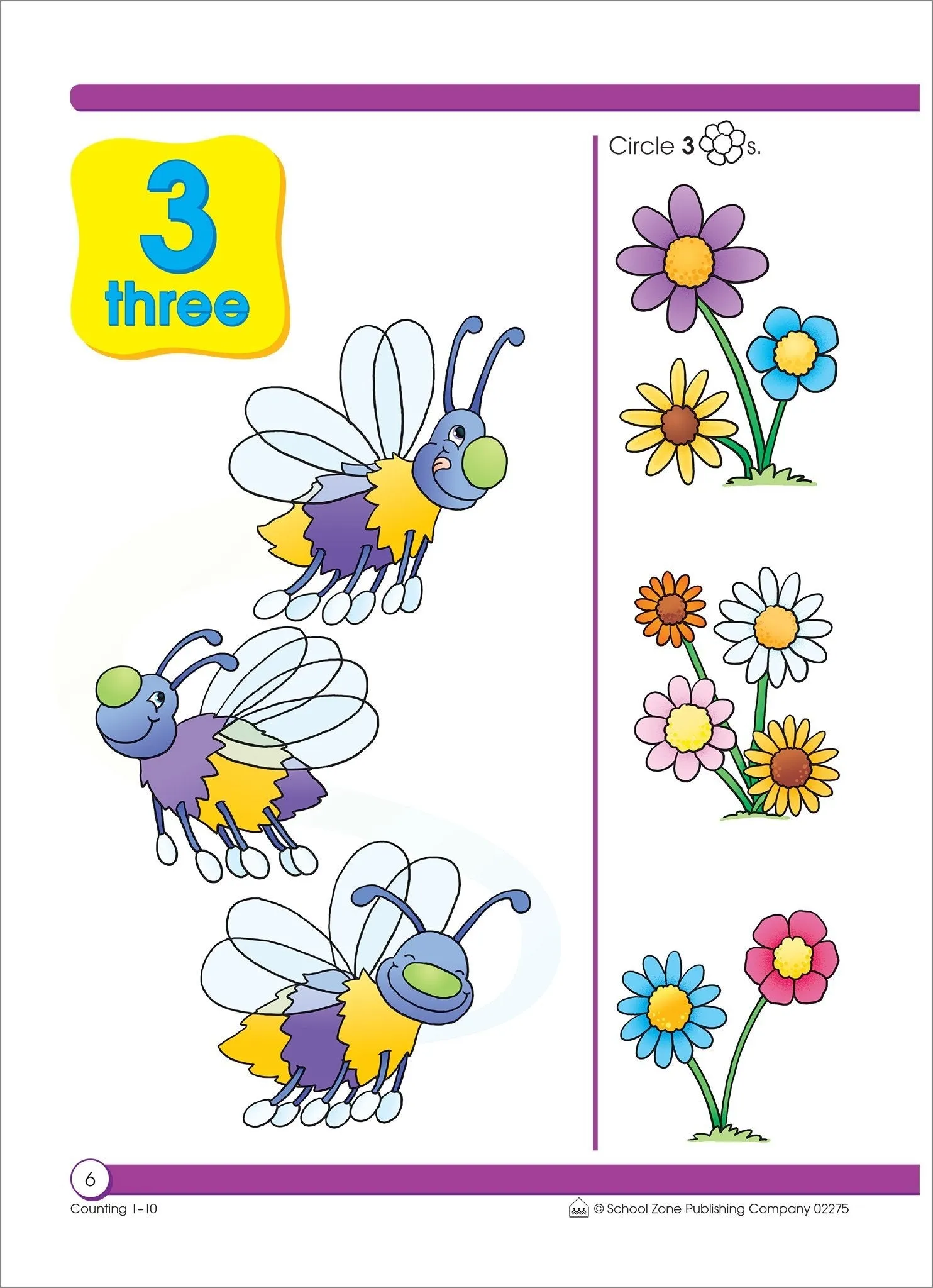 Counting 1-10 Workbook - Ages 3 to 5, Preschool to Kindergarten, Tracing, Identifying Numbers, Writing Numbers, Numerical Order, and More