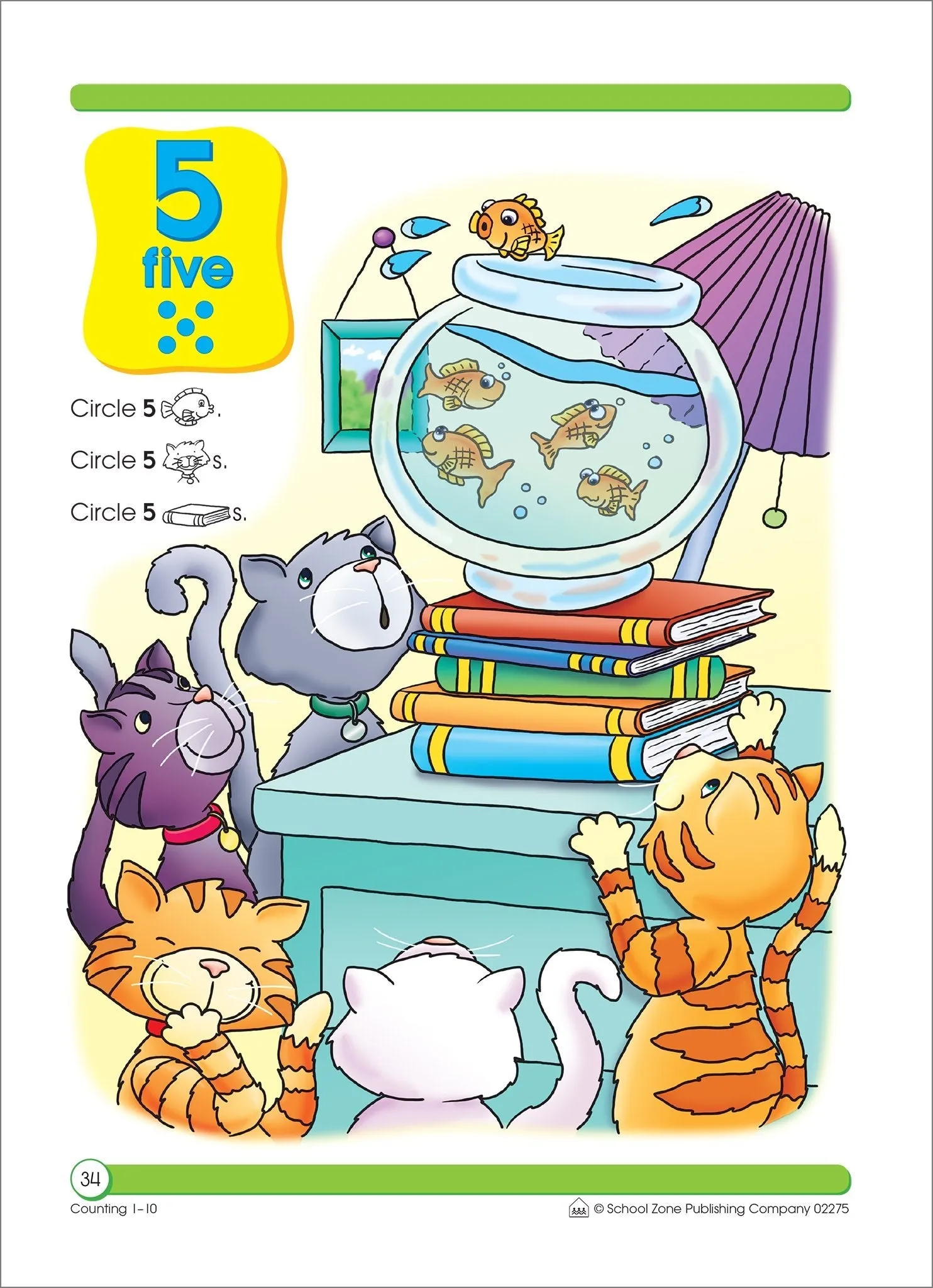Counting 1-10 Workbook - Ages 3 to 5, Preschool to Kindergarten, Tracing, Identifying Numbers, Writing Numbers, Numerical Order, and More