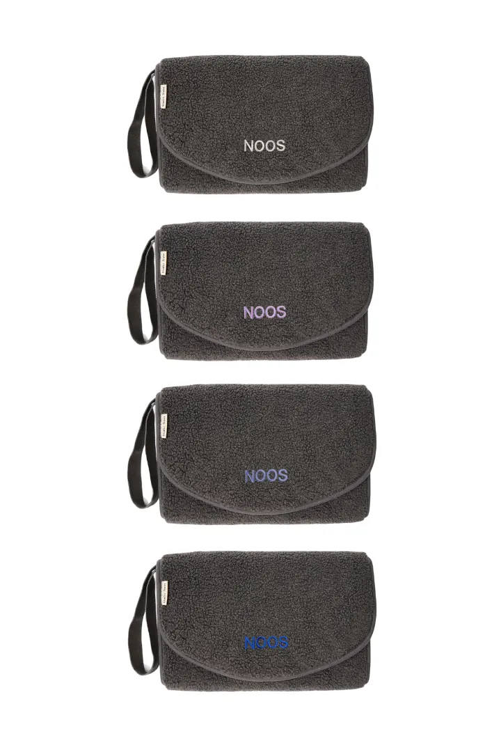 Dark Grey Teddy Changing Mat