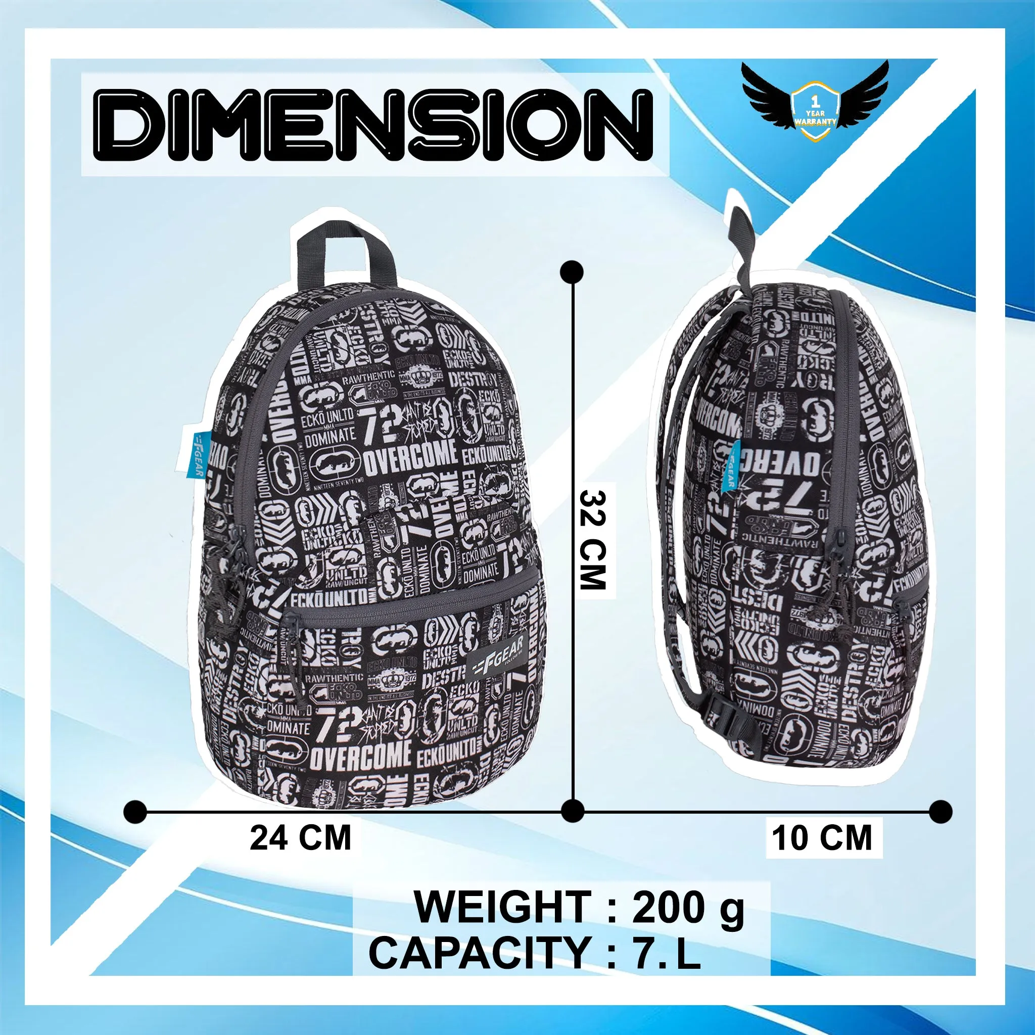Ferris 7L P8 White Backpack