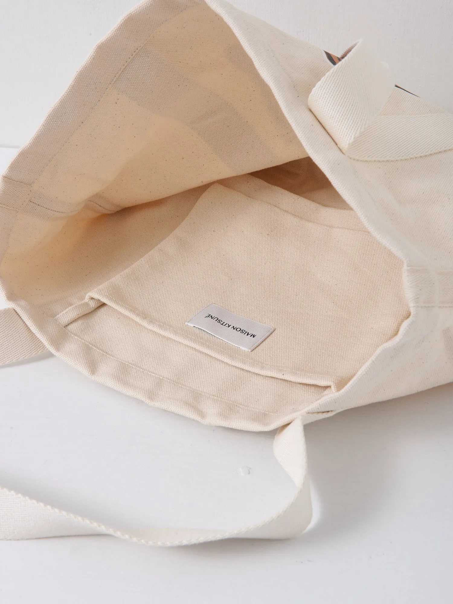 FOX HEAD TOTE BAG_ECRU