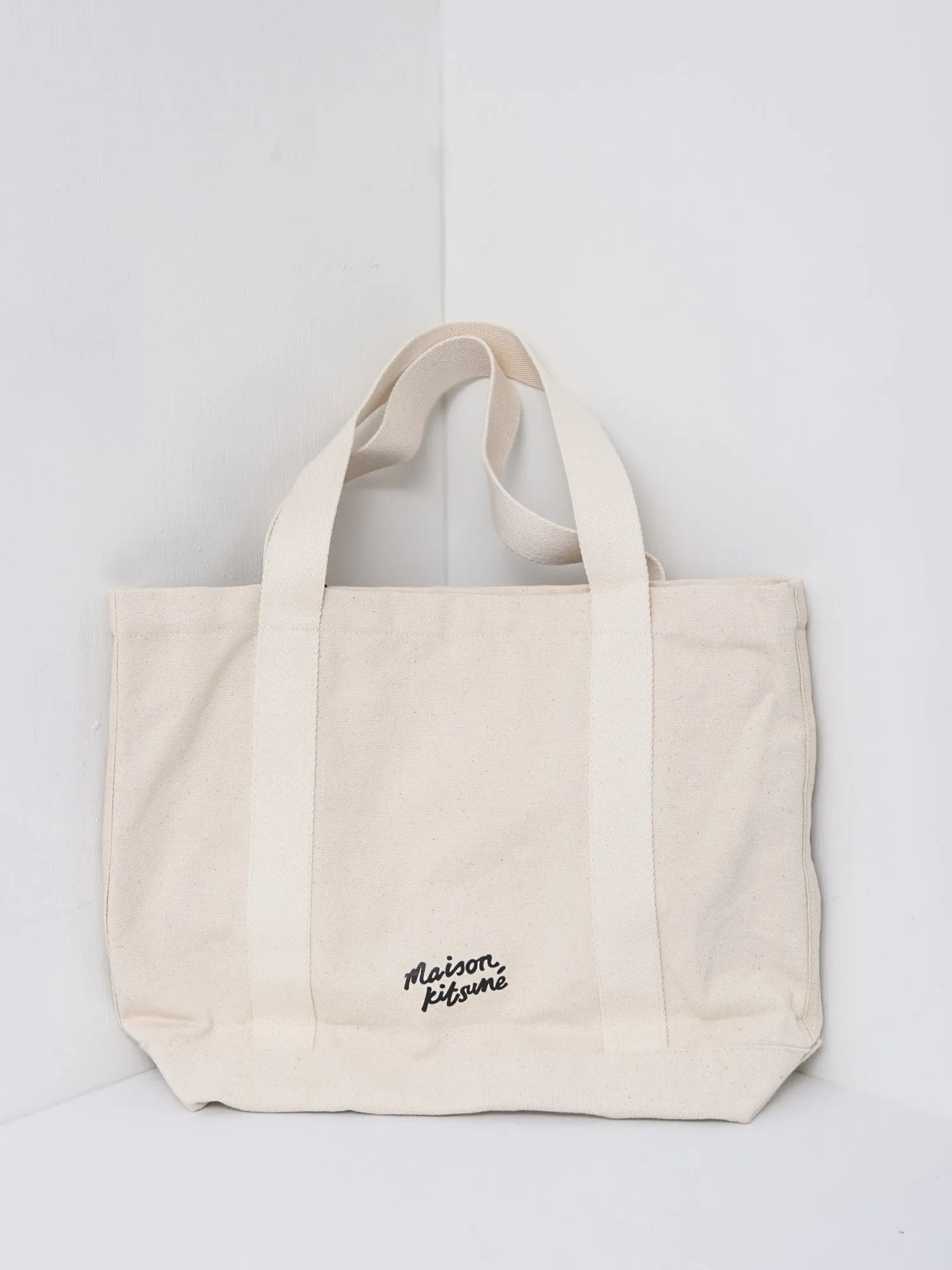 FOX HEAD TOTE BAG_ECRU