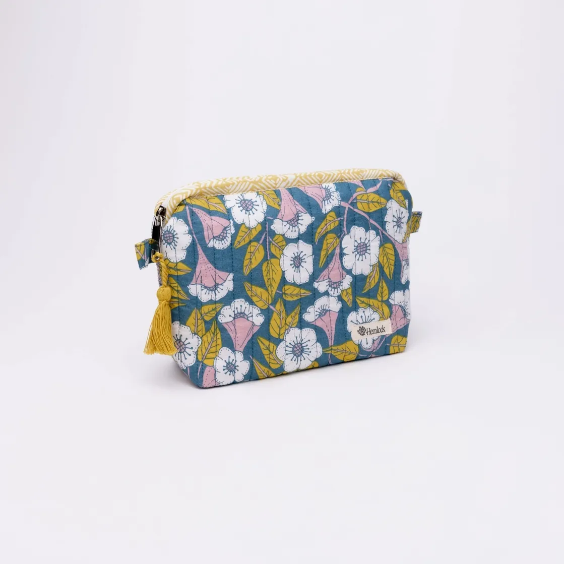 Handker Quilted Zipper Pouch: Evangeline