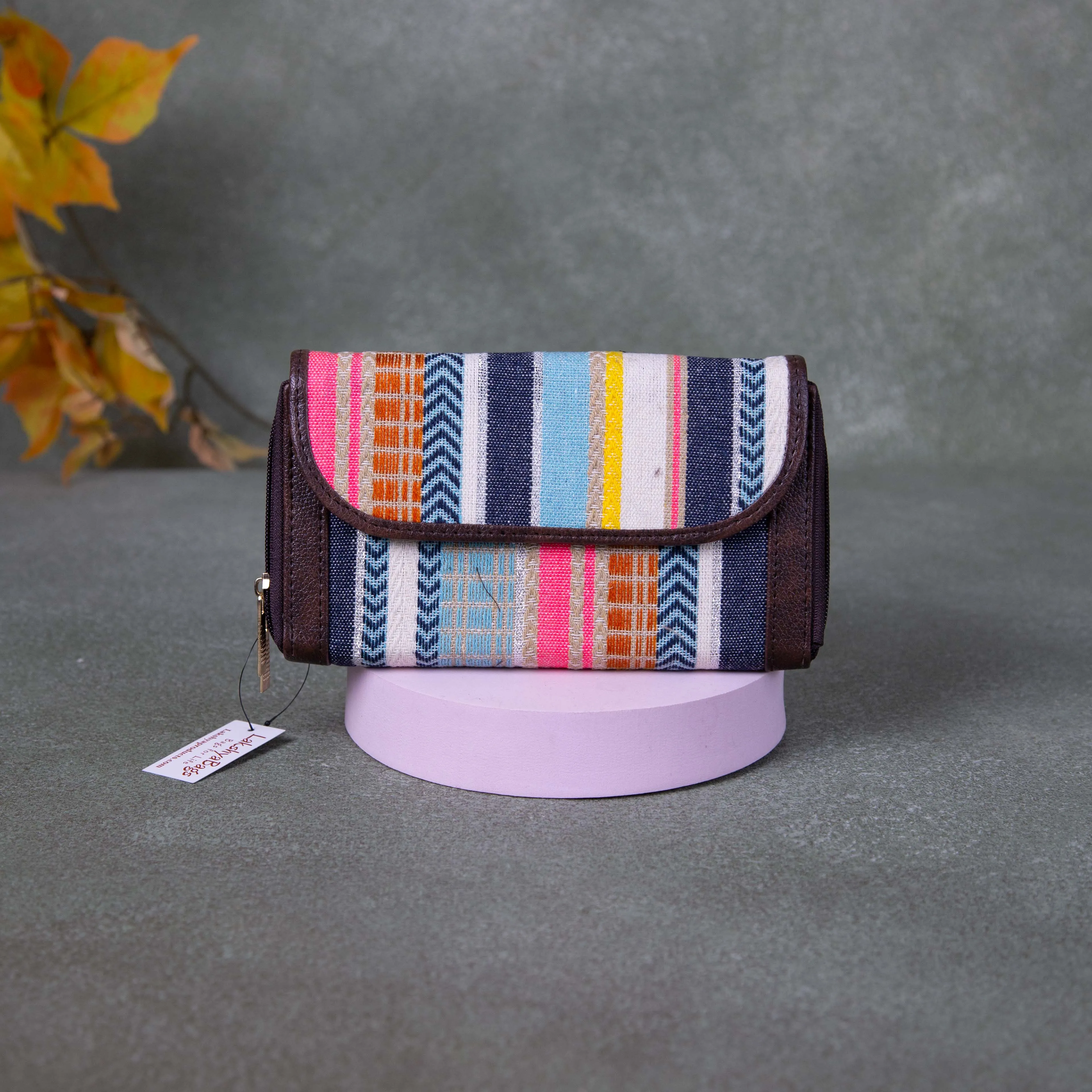 Handmade Wallets - Dual Zip Multi-Colour