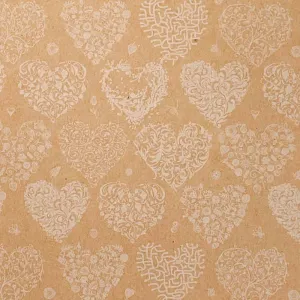 Hearts on Kraft Paper