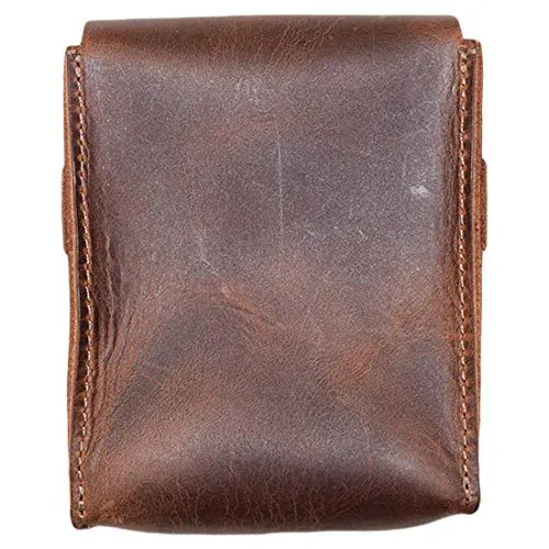 Hide & Drink, Leather Card Organizer Pouch, Holds Up to 12 Cards Plus Folded Bills / Coin Holder / Vintage / Stylish / Accessories, Handmade - Bourbon Brown