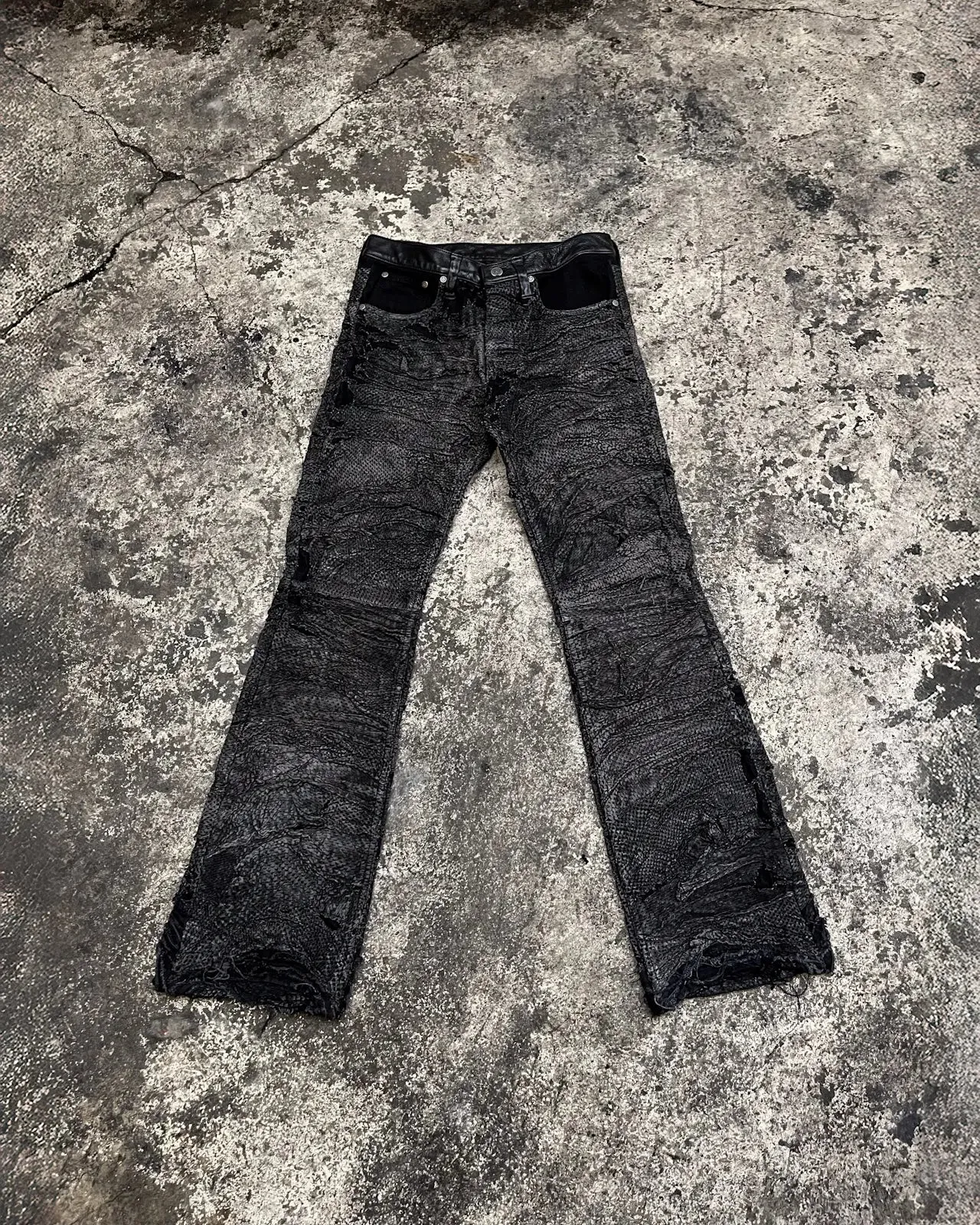 LAYERED LEATHER PERFORATED MAXIMUS