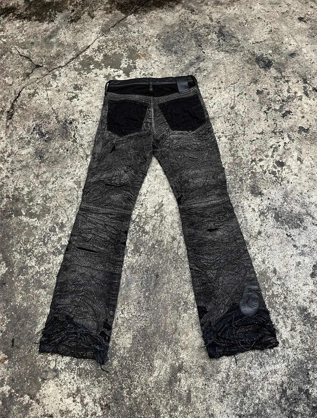 LAYERED LEATHER PERFORATED MAXIMUS
