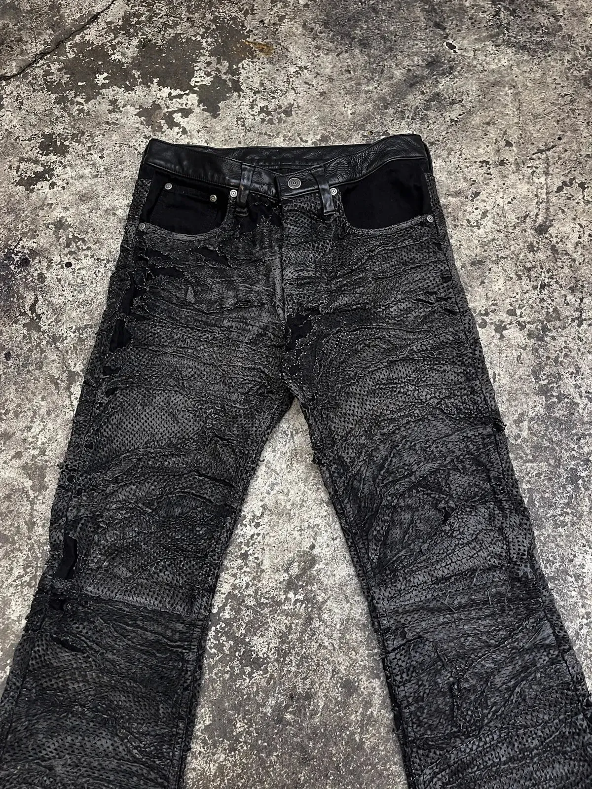 LAYERED LEATHER PERFORATED MAXIMUS