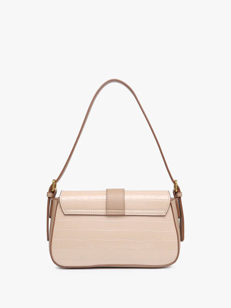 Lima Crocodile Embossed Shoulder Bag / Satchel