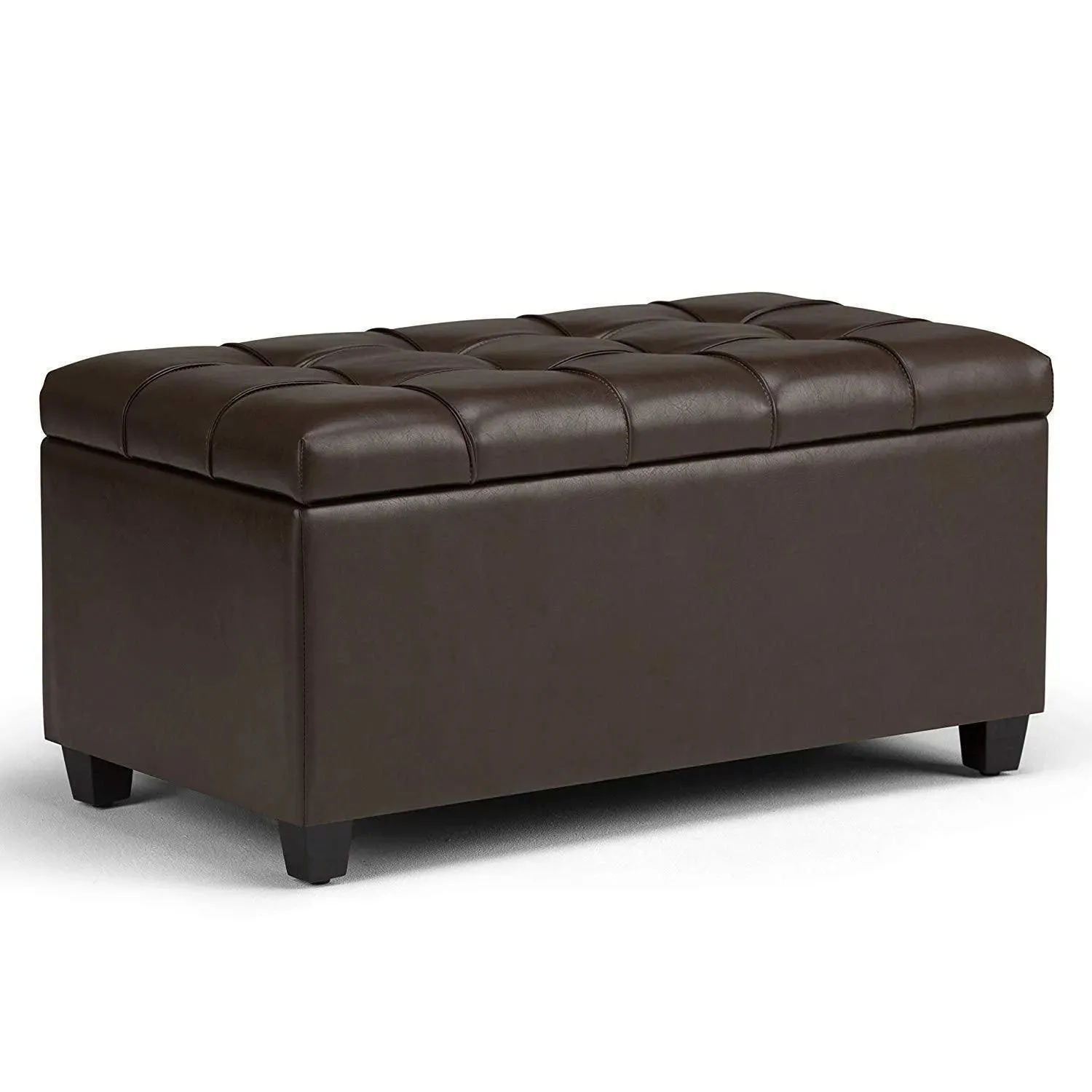 Luper Tufted Storage Bench Ottoman Pouffes with Storage