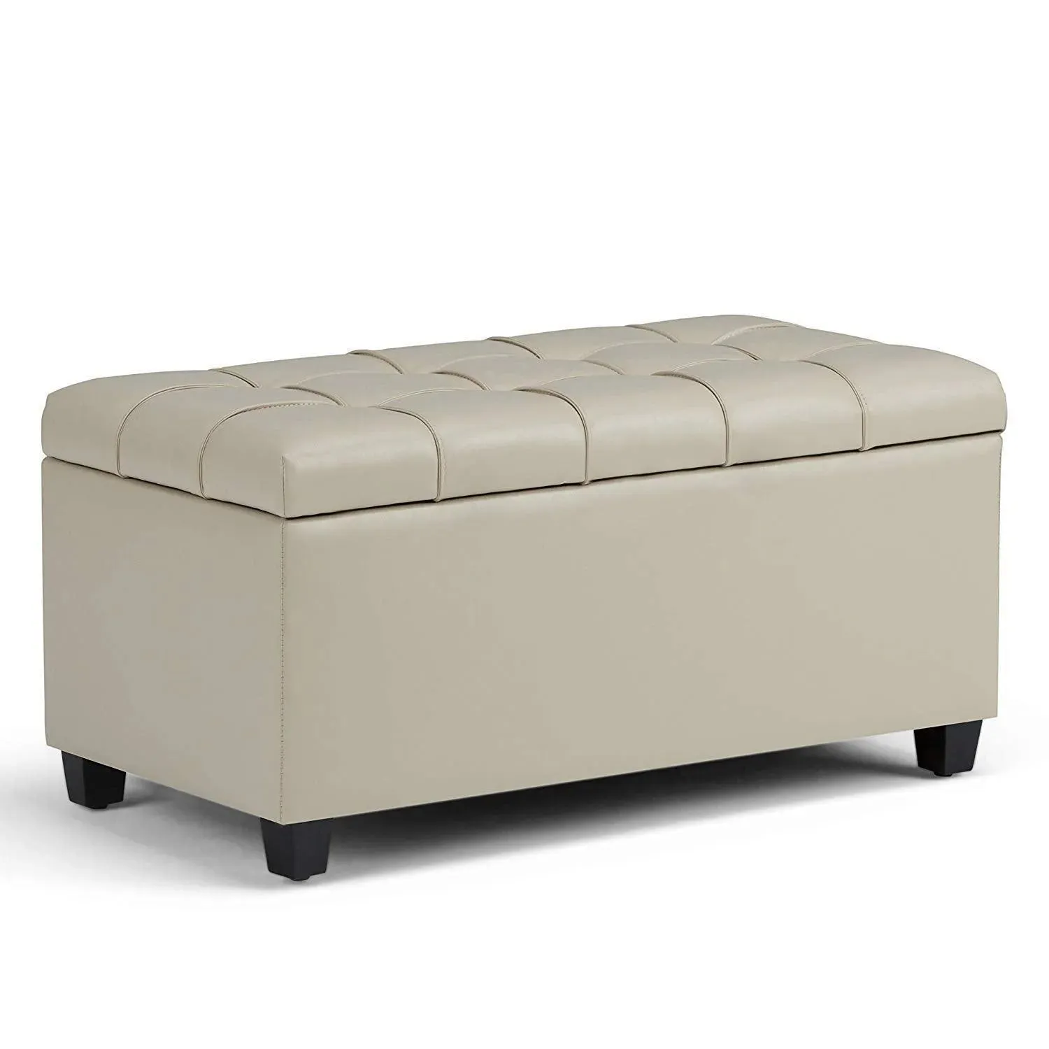Luper Tufted Storage Bench Ottoman Pouffes with Storage