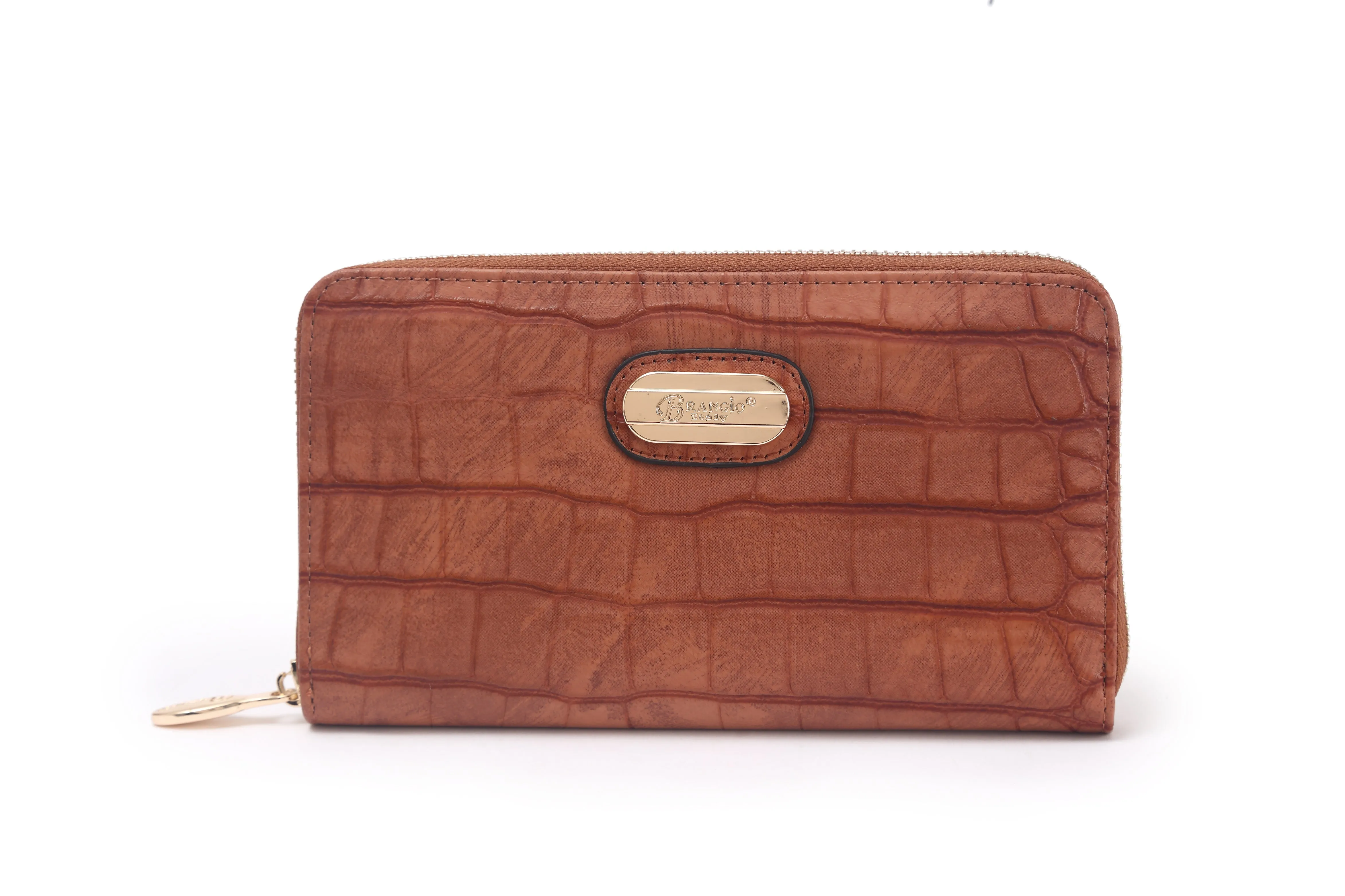Marble Croca Love Tri-Fold Wallet