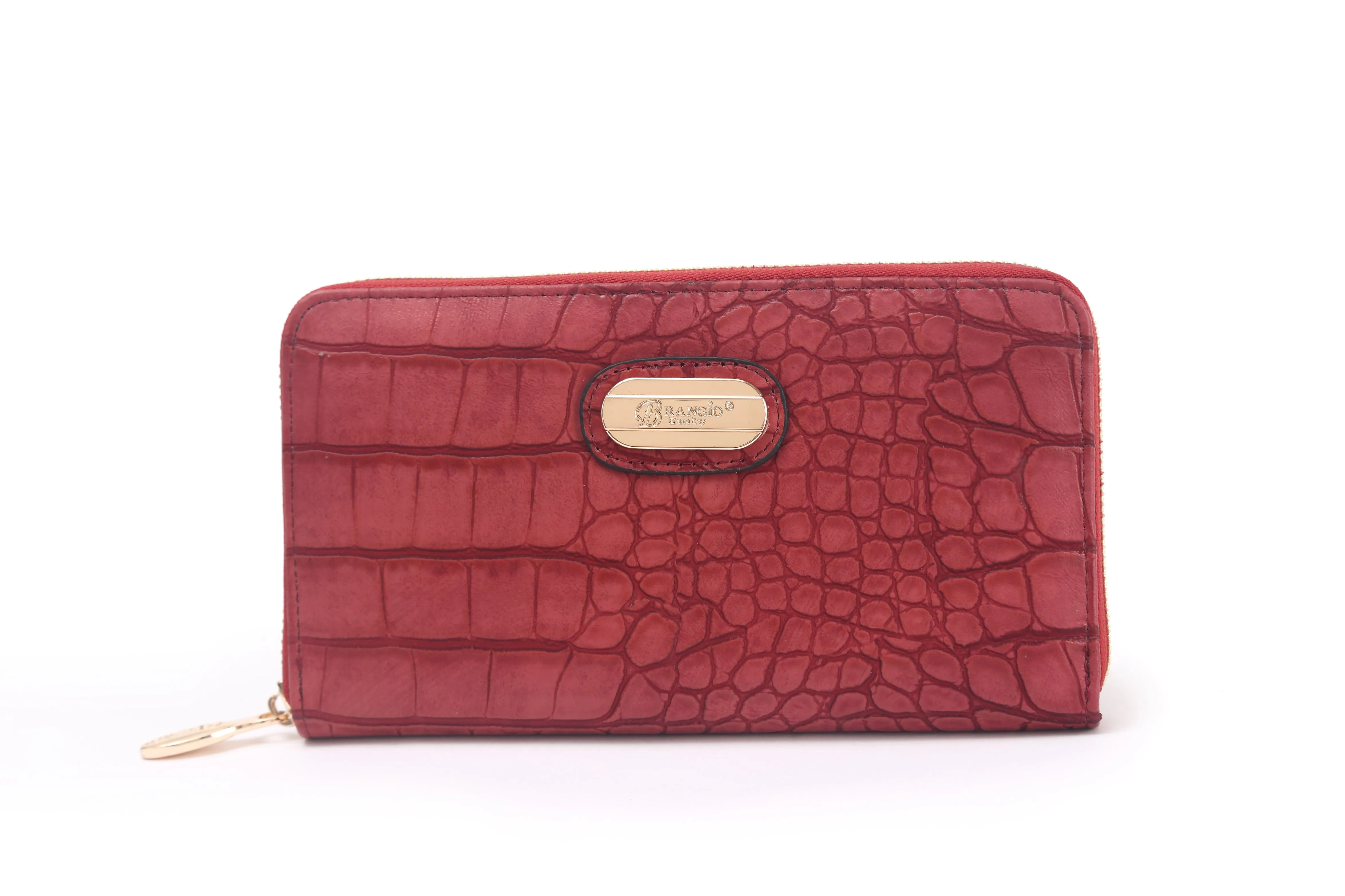 Marble Croca Love Tri-Fold Wallet