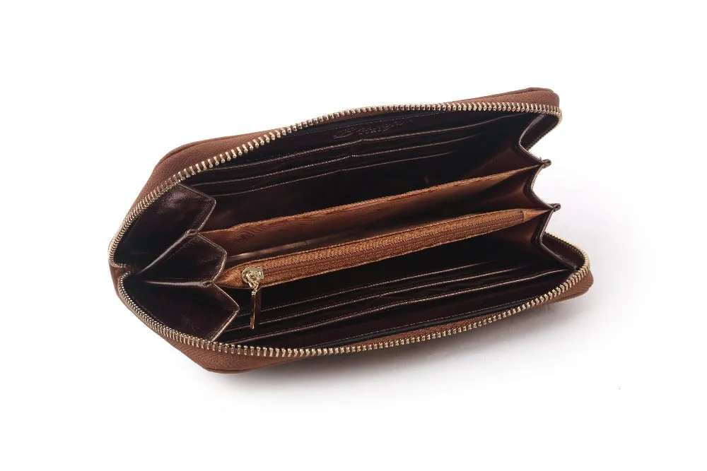 Marble Croca Love Tri-Fold Wallet