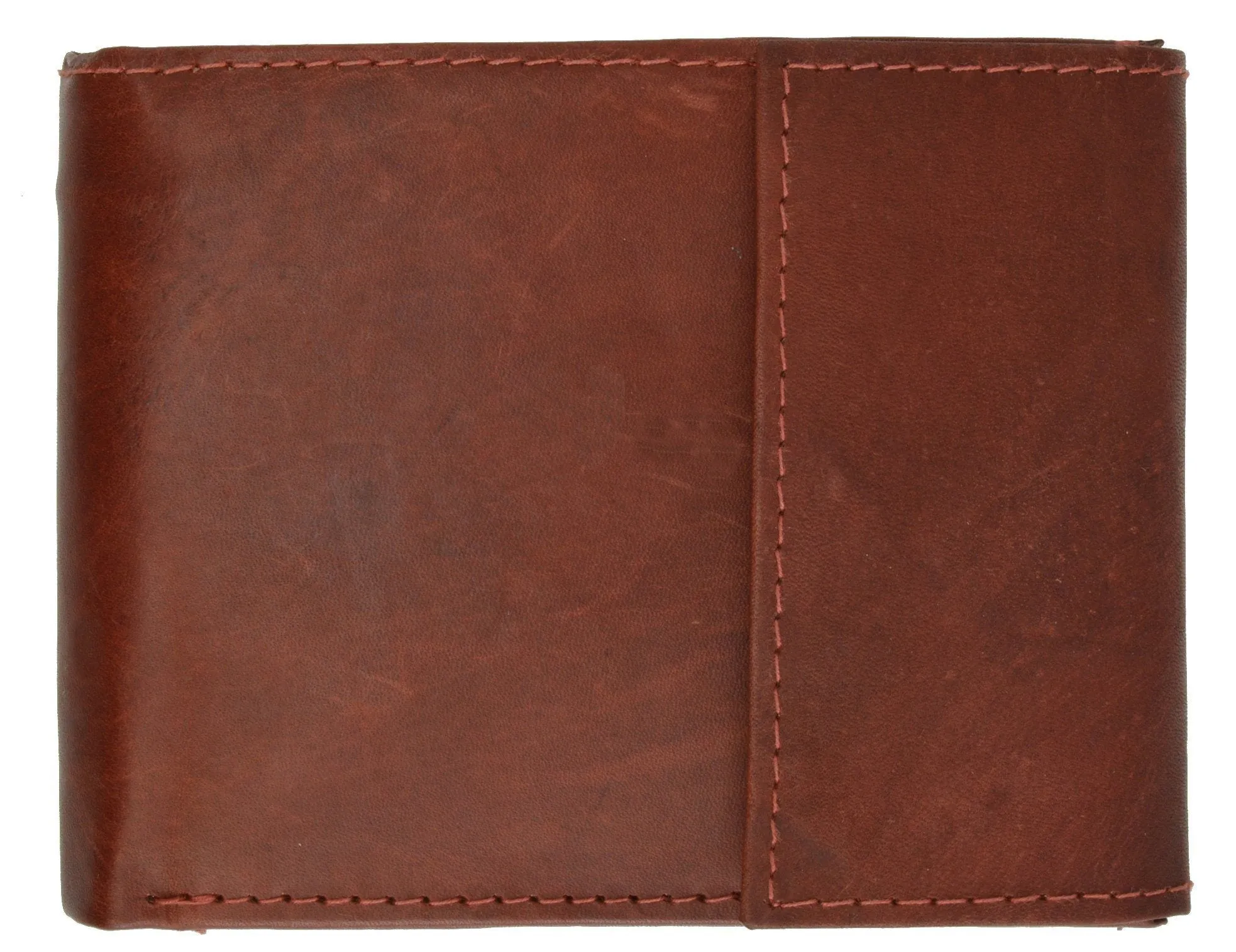 Men's Genuine Leather Bi-fold Safe Wallet